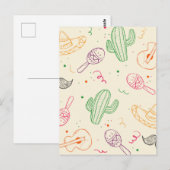 Carte Postale Illustration Dessinée À La Main De La Journée Cinc (Devant / Derrière)