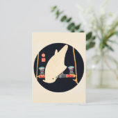 Carte Postale Illustration d'Ito Jakuchu sur Macaw blanc (Debout devant)