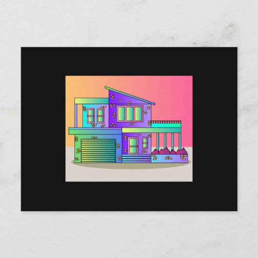 Carte Postale Illustration Dream House Villa Effects (Devant)