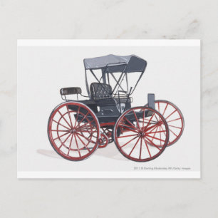 Carte Postale Illustration du calèche sans cheval