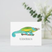 Carte Postale Illustration du caméléon de Jackson (Debout devant)