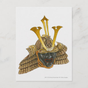 Carte Postale Illustration du casque samouraï du XVIe siècle