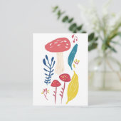 Carte Postale Illustration du champignon mou (Debout devant)
