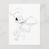 Carte Postale Illustration du chef (Devant)