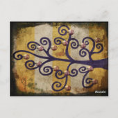 Carte Postale Illustration du concepteur d'objets d'art d'un arb (Dos)