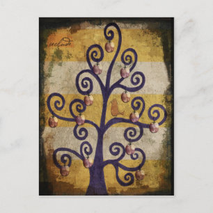 Carte Postale Illustration du concepteur d'objets d'art d'un arb