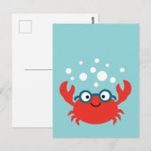 Carte Postale Illustration du crabe de Specky (Devant / Derrière)