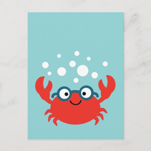 Carte Postale Illustration du crabe de Specky (Devant)