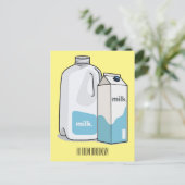 Carte Postale Illustration du lait (Debout devant)