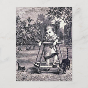 Carte Postale Illustration du livre Vintage "Baby"