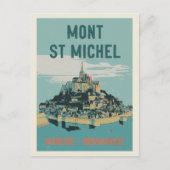 Carte Postale Illustration du Mont Saint Michel France (Devant)
