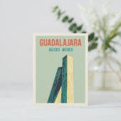 Carte Postale illustration du monument de Guadalajara, Jalisco M (Debout devant)