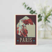 Carte Postale Illustration du musée Paris Louvre France (Debout devant)