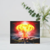 Carte Postale Illustration du nuage de champignons d'explosion n (Debout devant)