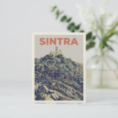 Carte Postale Illustration du Palais Sintra Pena Portugal (Debout devant)