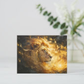 Carte Postale Illustration du panneau zodiaque Leo (Debout devant)