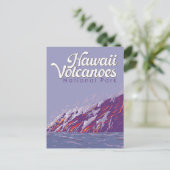 Carte Postale Illustration du parc national des volcans d'Hawaii (Debout devant)