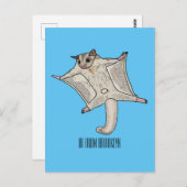 Carte Postale Illustration du planeur à sucre (Devant / Derrière)