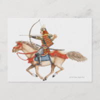 Illustration du premier guerrier samouraï sur