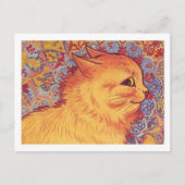 Carte Postale Illustration du profil de chat Louis Wain (Devant)