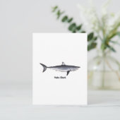 Carte Postale Illustration du requin Mako Shortfin (Debout devant)
