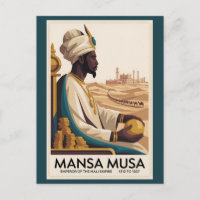 Illustration du roi africain de l'Empire Mali Mans