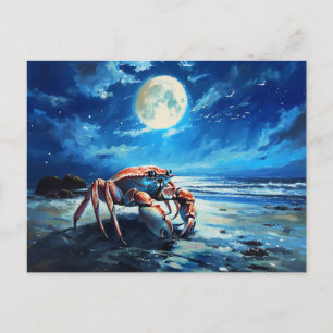 Carte Postale Illustration du signe du zodiaque Cancer