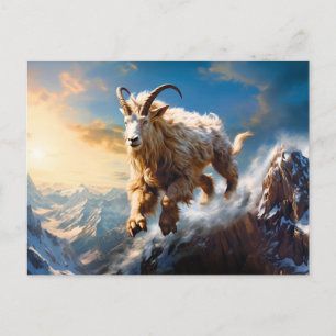 Carte Postale Illustration du symbole zodiaque Capricorne