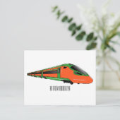 Carte Postale Illustration du train à balles (Debout devant)