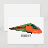 Carte Postale Illustration du train à balles (Devant / Derrière)