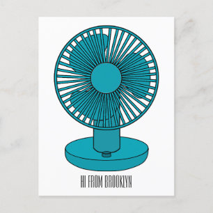 Carte Postale Illustration du ventilateur