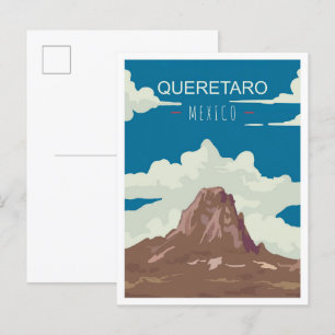 Carte Postale Illustration du Vintage voyage artistique Queretar
