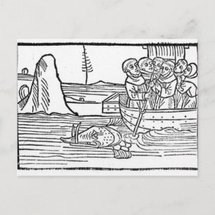 Carte Postale Illustration du "Voyage de St. Brendan"
