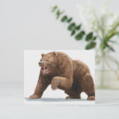 Carte Postale Illustration d'un ours Brown (Debout devant)