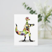 Carte Postale Illustration D'Un Photographe Iguanodon. (Debout devant)
