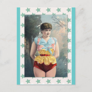 Carte Postale Illustration d'une femme en costume ancien