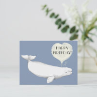 Illustration élégante de béluga baleine Joyeux ann
