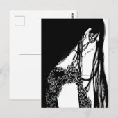 Carte Postale Illustration féminine partie 1 (Devant / Derrière)