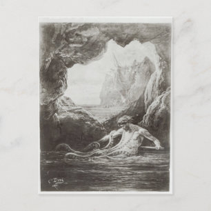 Carte Postale Illustration from 'Les Travailleurs de la Mer'