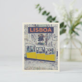 Carte Postale Illustration funiculaire de Bica, le charme emblém (Debout devant)