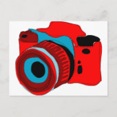 Carte Postale Illustration graphique de la caméra (Devant)