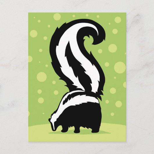 Carte Postale Illustration Gras Avec Points Verts (Devant)