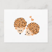 Carte Postale Illustration Hérisson (Devant)