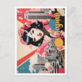 Carte Postale Illustration Japon Pop Art Travel (Devant)
