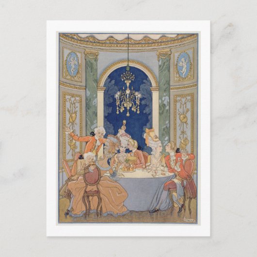 Carte Postale Illustration 'Les Liaisons Marchandises' par Pi (Devant)