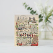 Carte Postale Illustration Londres (Debout devant)