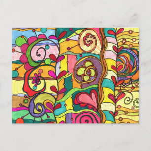 Carte Postale Illustration "Love and Color" de Paisley In Paris™
