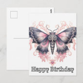 Carte Postale Illustration majestueuse de papillon pour joyeux a (Devant / Derrière)
