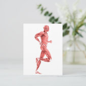 Carte Postale Illustration Médicale Des Muscles Hommes Courant 2 (Debout devant)