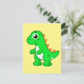 Carte Postale Illustration Mignonne Du Tyrannosaurus Rex. (Debout devant)